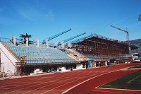 Stadion - gradnja strehe